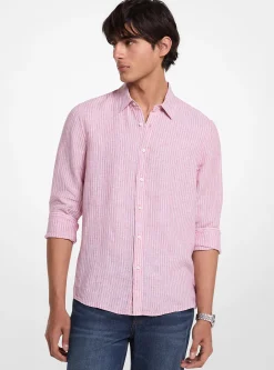 Camisa de linho às riscas | Michael Kors [PT]