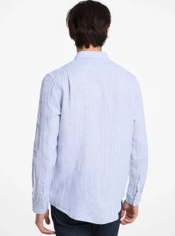 Camisa de linho às riscas | Michael Kors [PT]