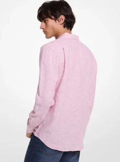 Camisa de linho às riscas | Michael Kors [PT]