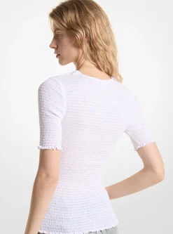 Camisa em georgette franzido | Michael Kors [PT]