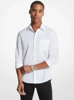Camisa em mistura de algodão justa | Michael Kors [PT]