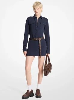 Camisa funcional em crepe | Michael Kors [PT]