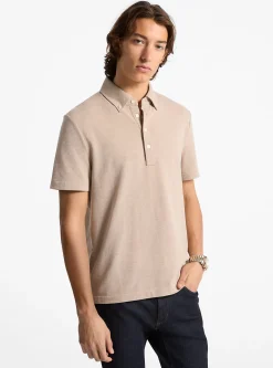 Camisa oxford em piqué em mistura de algodão | Michael Kors [PT]