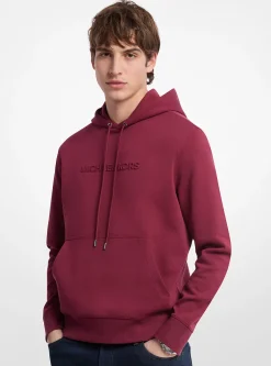 Camisola com capuz em mistura de algodão com logótipo em relevo | Michael Kors [PT]