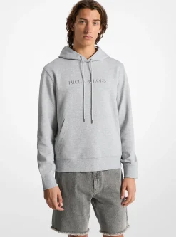 Camisola com capuz em mistura de algodão com logótipo em relevo | Michael Kors [PT]