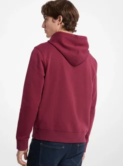 Camisola com capuz em mistura de algodão com logótipo em relevo | Michael Kors [PT]