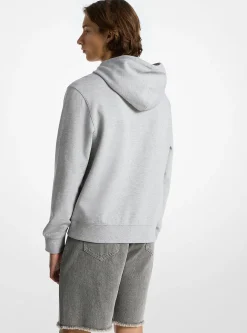 Camisola com capuz em mistura de algodão com logótipo em relevo | Michael Kors [PT]