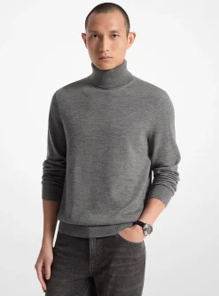 Camisola de gola alta em lã merino | Michael Kors [PT]