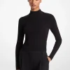 Camisola de gola alta em malha canelada | Michael Kors [PT]