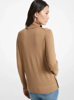 Camisola de gola alta em lã merino | Michael Kors [PT]