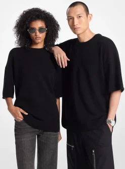 Camisola de manga curta em mistura de lã e caxemira | Michael Kors [PT]