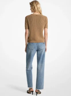 Camisola de manga curta em lã | Michael Kors [PT]
