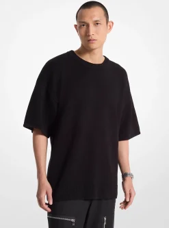 Camisola de manga curta em mistura de lã e caxemira | Michael Kors [PT]