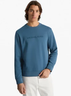 Camisola em mistura de algodão com logótipo em relevo | Michael Kors [PT]