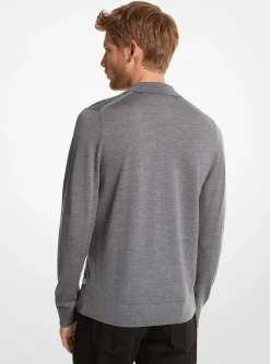 Camisola polo em lã merino | Michael Kors [PT]
