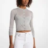 Cardigan curto em mistura de tencel e top estilo sutiã | Michael Kors [PT]