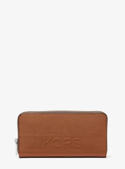 Carteira com fecho à volta em pele granulada Hudson | Michael Kors [PT]