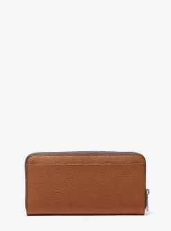 Carteira com fecho à volta em pele granulada Hudson | Michael Kors [PT]