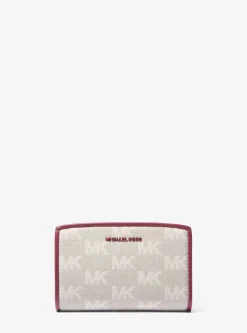 Carteira com logótipo em jacquard Bryant média | Michael Kors [PT]