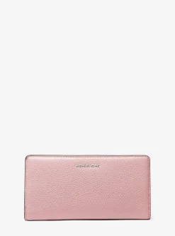 Carteira com mola de pressão à frente em pele granulada Bryant grande | Michael Kors [PT]