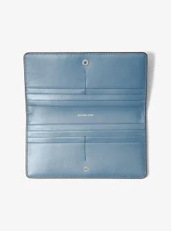 Carteira com mola de pressão à frente em pele granulada Bryant grande | Michael Kors [PT]