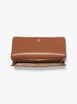 Carteira com mola de pressão à frente com logótipo exclusivo Jet Set grande | Michael Kors [PT]