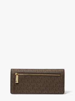 Carteira com mola de pressão à frente com logótipo exclusivo Jet Set grande | Michael Kors [PT]