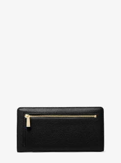 Carteira com mola de pressão à frente em pele granulada Bryant grande | Michael Kors [PT]