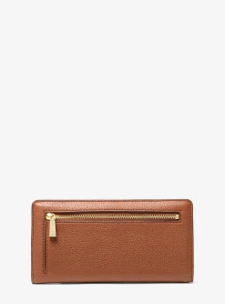 Carteira com mola de pressão à frente em pele granulada Bryant grande | Michael Kors [PT]