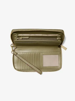 Carteira continental em pele granulada grande Jet Set Travel | Michael Kors [PT]
