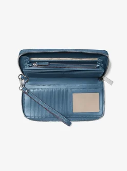 Carteira continental em pele granulada grande | Michael Kors [PT]