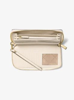 Carteira continental em pele granulada grande Jet Set Travel | Michael Kors [PT]