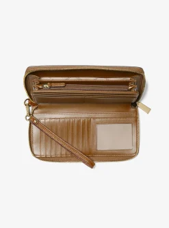 Carteira continental em pele granulada grande Jet Set Travel | Michael Kors [PT]