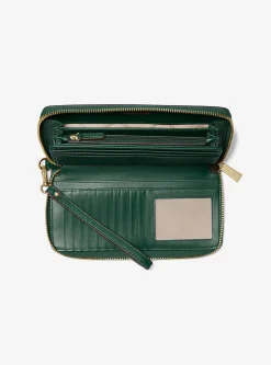 Carteira continental em pele granulada grande Jet Set Travel | Michael Kors [PT]