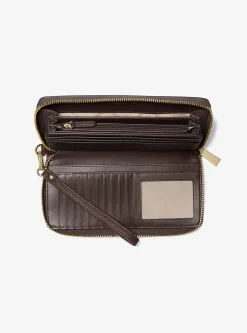 Carteira continental em pele granulada grande Jet Set Travel | Michael Kors [PT]