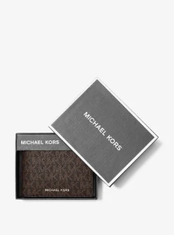 Carteira dobrável com aba adicional e logótipo Harrison | Michael Kors [PT]