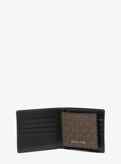 Carteira dobrável com aba adicional e logótipo Harrison | Michael Kors [PT]