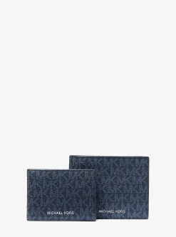 Carteira dobrável com aba adicional e logótipo Harrison | Michael Kors [PT]