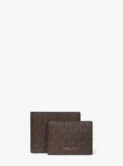 Carteira dobrável com aba adicional e logótipo Harrison | Michael Kors [PT]