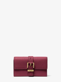 Carteira dobrável em pele granulada Nolita média | Michael Kors [PT]
