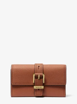 Carteira dobrável em pele granulada Nolita média | Michael Kors [PT]