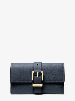 Carteira dobrável em pele granulada Nolita média | Michael Kors [PT]