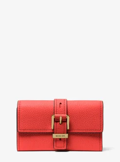 Carteira dobrável em pele granulada Nolita média | Michael Kors [PT]