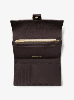 Carteira dobrável em pele granulada Nolita média | Michael Kors [PT]