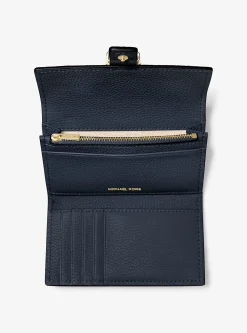 Carteira dobrável em pele granulada Nolita média | Michael Kors [PT]