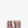 Carteira em pele com motivo de cobra em relevo Jet Set pequena | Michael Kors [PT]