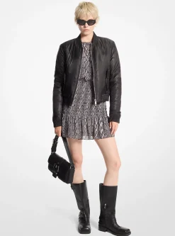 Casaco bomber em cetim encerado | Michael Kors [PT]