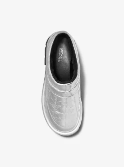 Chinelo em pele metalizada estalada Barton | Michael Kors [PT]