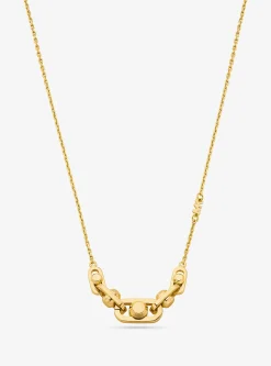 Colar com elo em prata de lei banhado a metal precioso Astor | Michael Kors [PT]