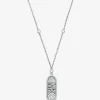 Colar com logótipo Empire em prata de lei e banhado a metal precioso com incrustações | Michael Kors [PT]